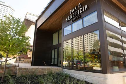 Pax & Beneficia coffee shop in Irving is located near O'Connor Boulevard and S.H. 114.
