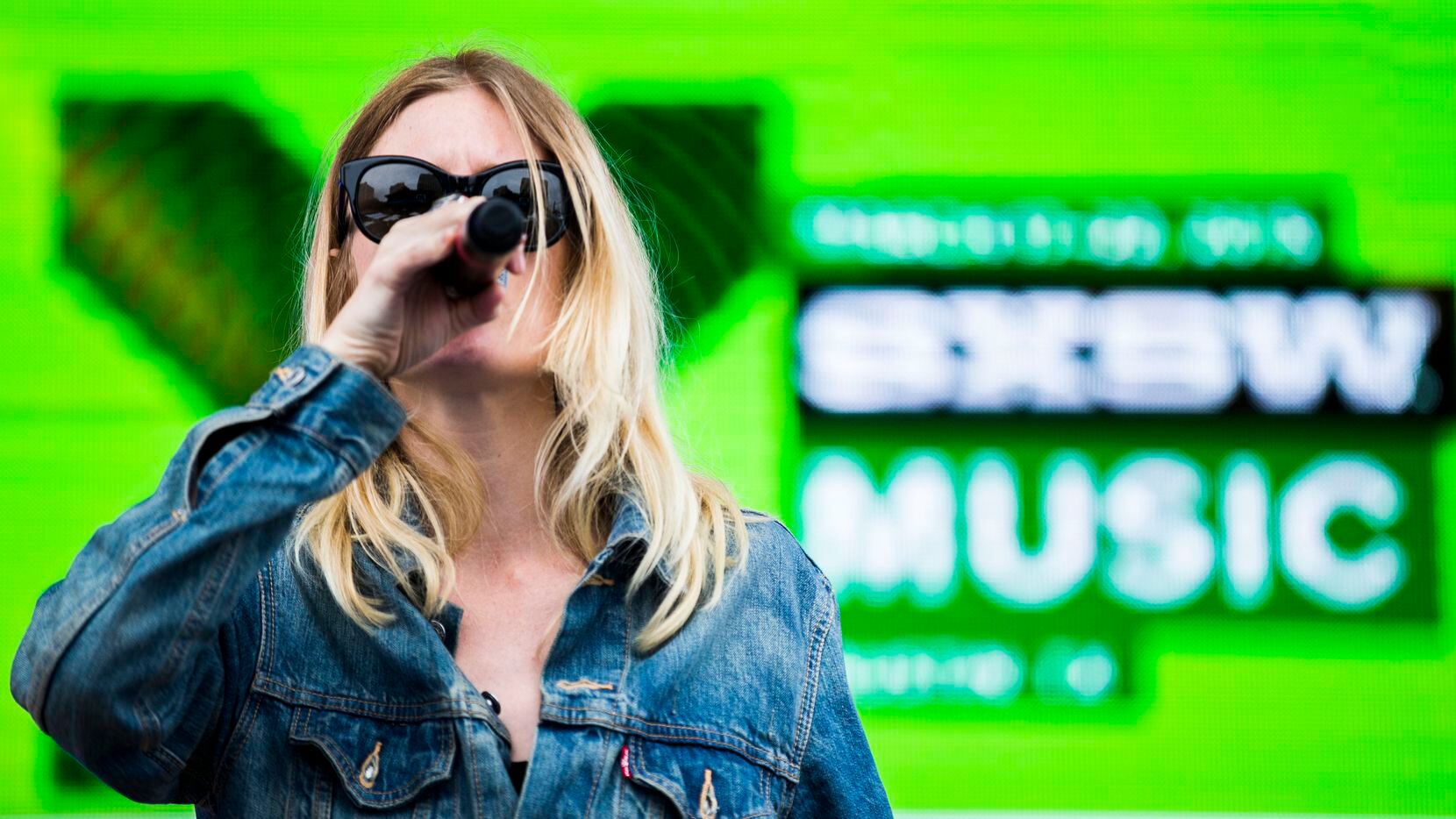 Amalie Bruun de la banda Ex Cops durante el Festival SXSW de 2015. El festival 2020 quedó...