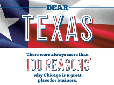 This is a partial screenshot of the ad World Business Chicago placed in Sunday's Dallas Morning News.
