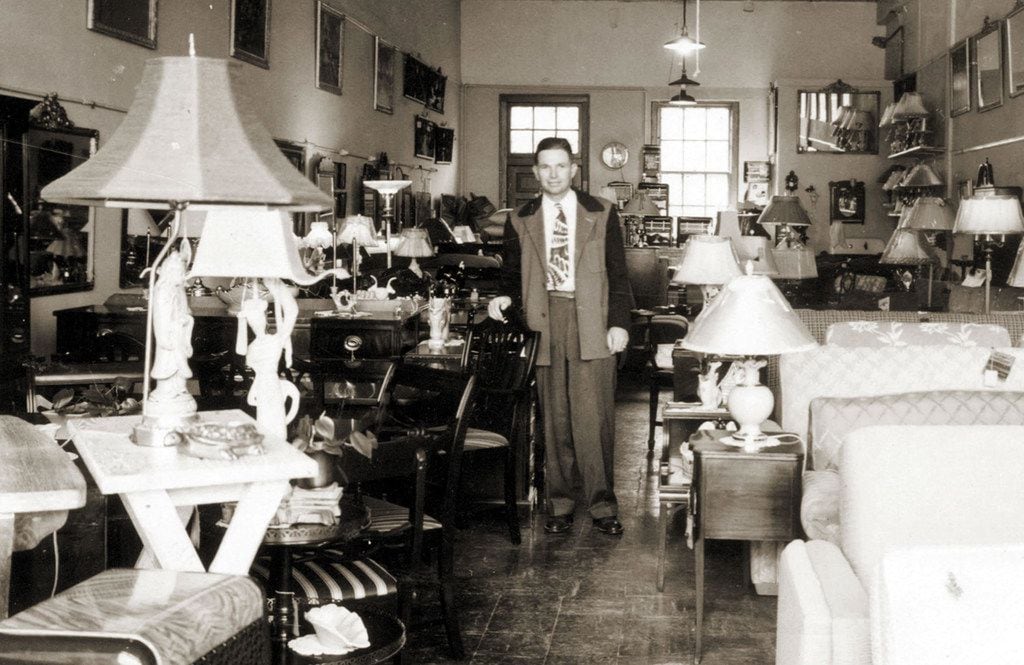 John Ray Weir, founder of Weir s Furniture, is standing in the original Weir's store on Knox...