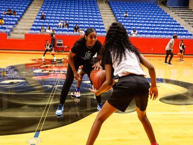 The EmPOWERment camp with former Duncanville state champion Deja Kelly at at her alma mater...
