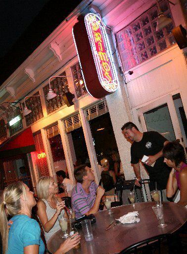 Guests mingle at Primo's, a Dallas hot spot, in 2008.
