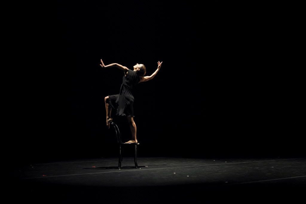 Vespers opens with a seemingly possessed lone dancer moving sharply and intensely on and...
