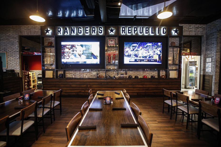 Rangers Republic is a Texas Rangers themed restaurant.