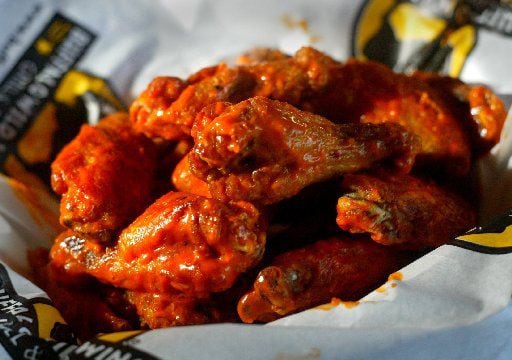 Closeup of the buffalo wings at Buffalo Wild Wings Grill & Bar in Dallas. The restaurant...