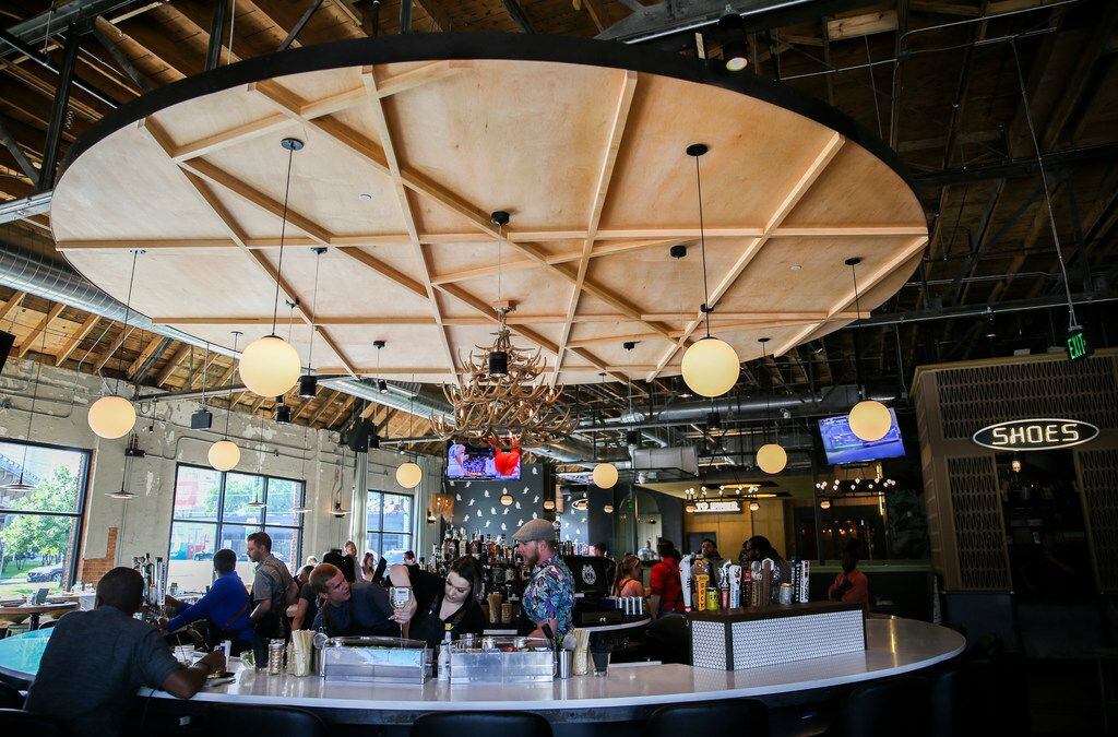 A bar is seen at Punch Bowl Social on Thursday, June 27, 2019 in Dallas. (Ryan Michalesko/The Dallas Morning News)