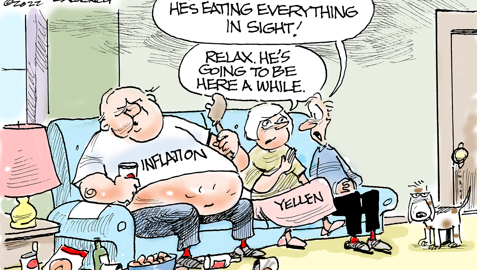 Editorial cartoon: Inflation