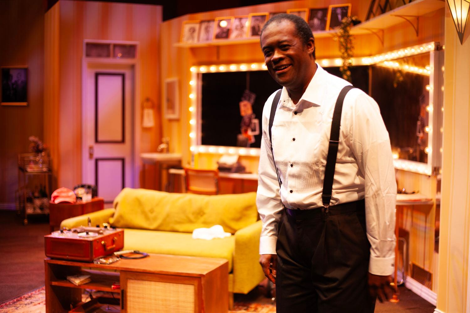 Sam Henderson portrays Louis Armstrong in "Satchmo at the Waldorf" at Addison's WaterTower...