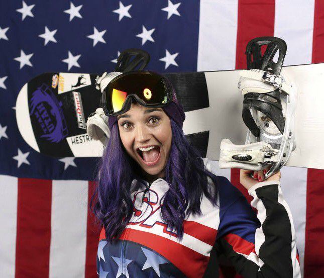 U.S. Olympic Winter Games Paralympic snowboarding hopeful Brenna Huckaby 