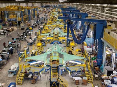 Lockheed Martin's assembly plant in Fort Worth builds F-35 Joint Strike Fighters.