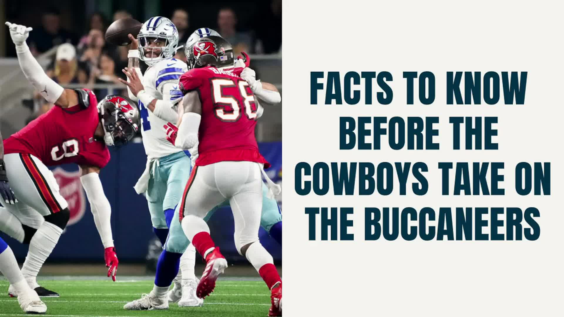 Facts to know before the Cowboys take on the Buccaneers