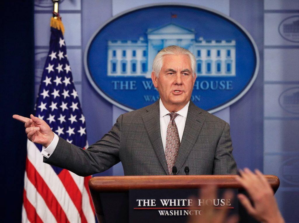 Former Secretary of State Rex Tillerson said he's "not sure many of those decisions" made by...
