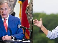 The Texas Ethics Commission is conducting a preliminary review of an allegation by Gov. Greg Abbott’s re-election campaign that Democratic rival Beto O’Rourke mischaracterized more than $1.7 million of in-kind contributions on his campaign finance report. Abbott is shown at a September bill signing, while O'Rourke is pictured at a June voting rights rally.