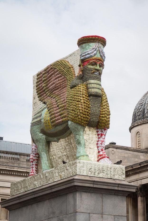 The invisible enemy should not exist (Lamassu), 2018 Installation view, Trafalgar Square,...