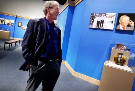 Former President George W. Bush tours his new exhibit, "The Art of Leadership: A President's...