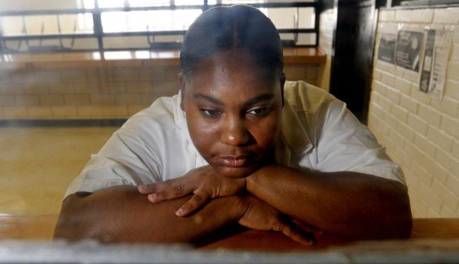 Anisha Walker, de 32 años, está en la cárcel desde los 14 años por homicidio. (DMN/ROSE BACA)
