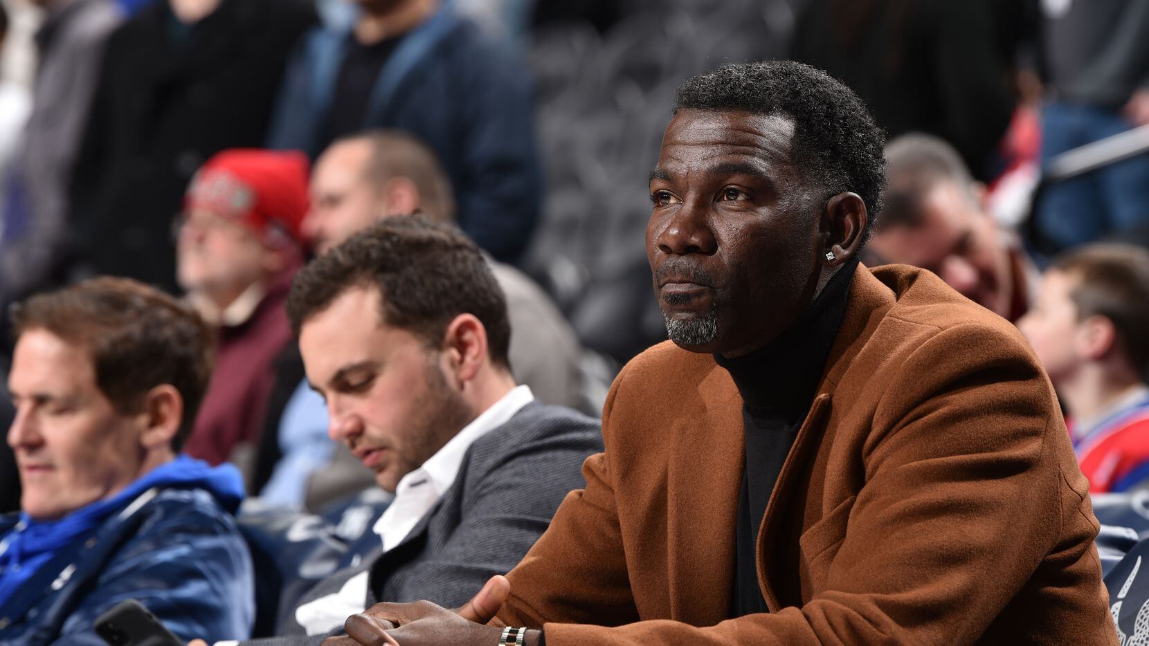 Vice President of Operations, Michael Finley of the Dallas Mavericks attends a game between the Dallas Mavericks and the Philadelphia 76ers on December 20, 2019 at the Wells Fargo Center in Philadelphia, Pennsylvania