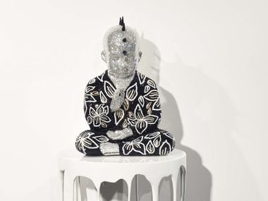 Punk Buddha sculptures by Metis Atash. 