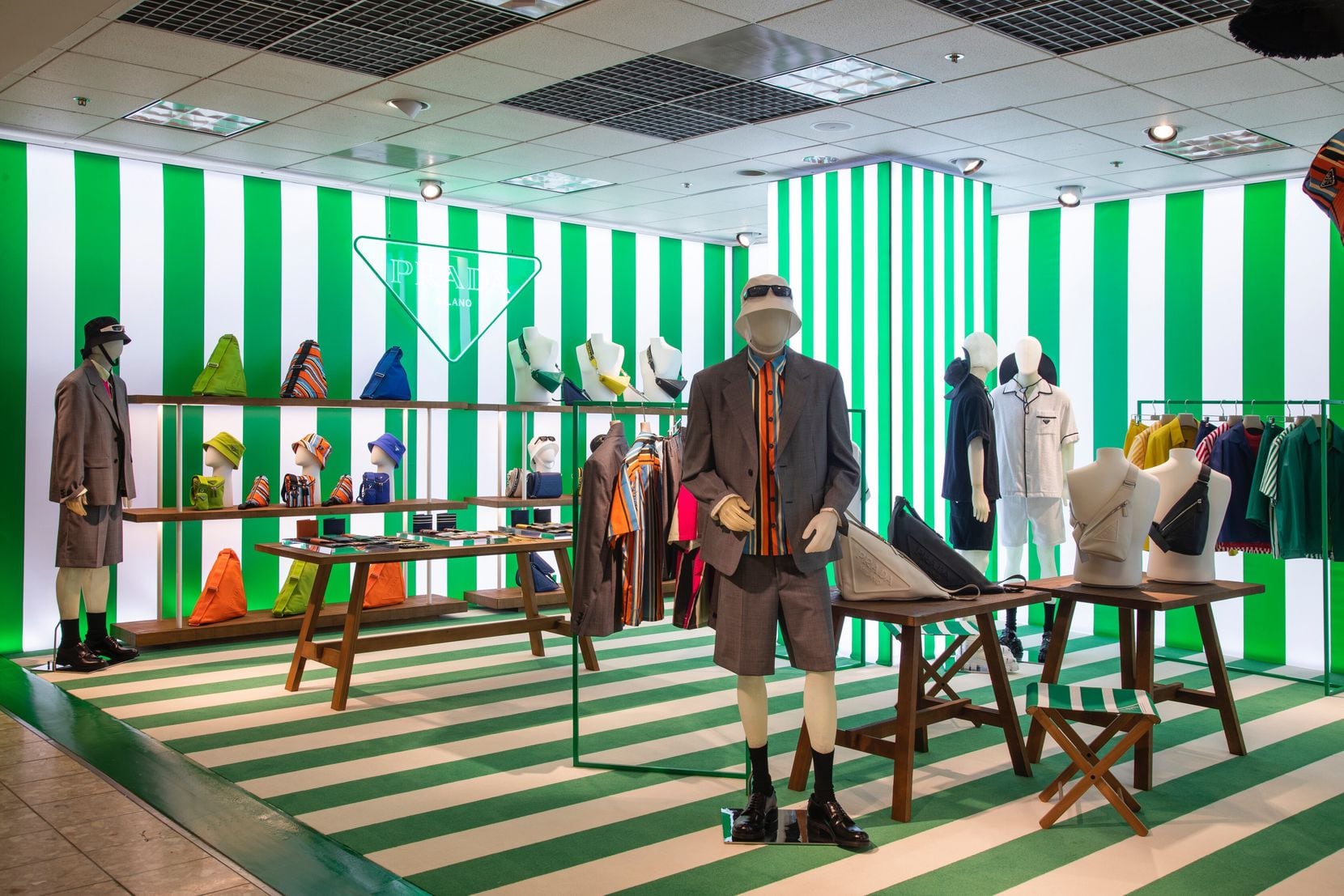 The Prada pop-up at the Neiman Marcus store at NorthPark Center was open May 11 through June 1.