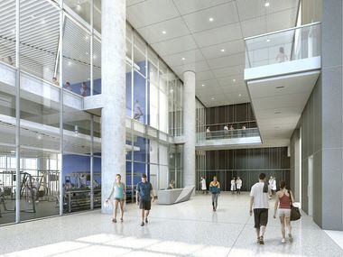 A rendering of the new Baylor Scott & White Sports Therapy & Research at The Star.