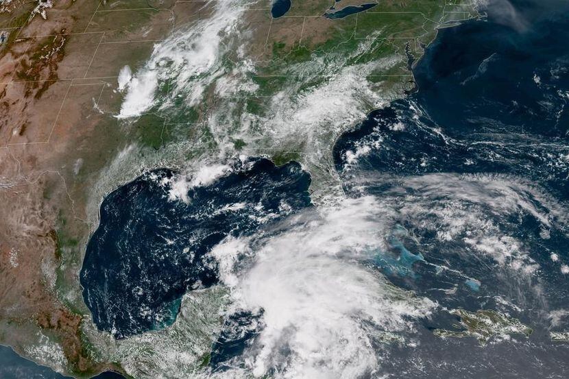 Imagen de satélite de la depresión tropical Alberto.(SERVICIO METEREOLOGICO NACIONAL)
