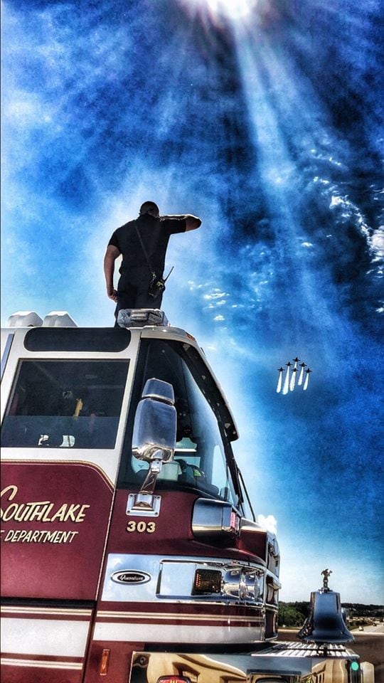 Southlake DPS posted this photo/graphic by Fire Battalion Chief Jason Wise of the Blue...