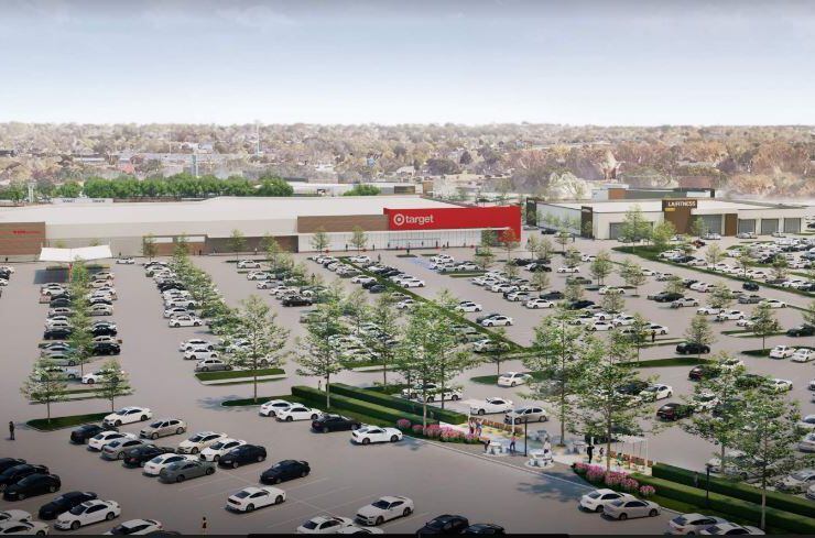 Rendering of a Target under construction next to the LA Fitness that opened in 2019....
