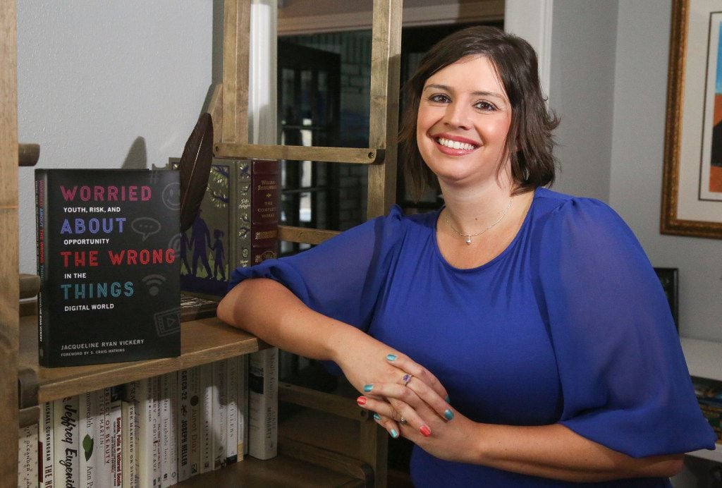 UNT professor and author Jacqueline Vickery , in her Dallas home, is the author of Worried...