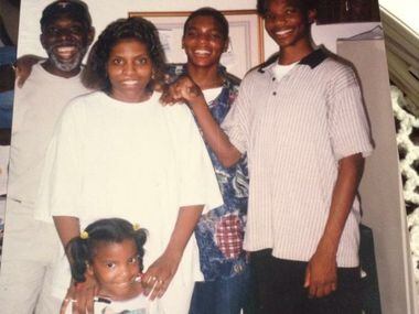 Lee Merritt, back right, with his family as a child. (Courtesy of Lee Merritt)