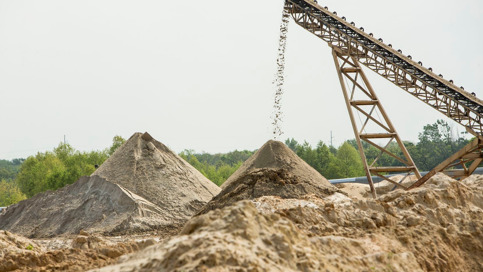 Silica sand is commonly used in the fracking process.