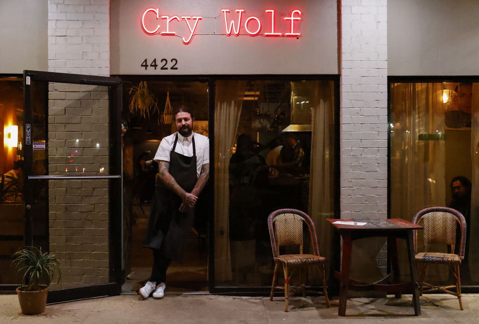 Chef Ross Demers at Cry Wolf on Ross Avenue