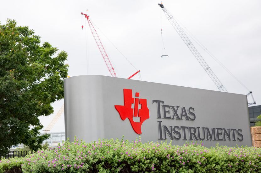The entrance to the Texas Instruments plant on Wednesday, June 9, 2021, in Richardson. (Juan...