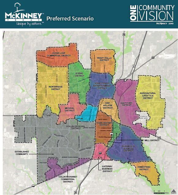 This shows the preferred scenario for the ONE McKinney 2040 Comprehensive Plan, which is...