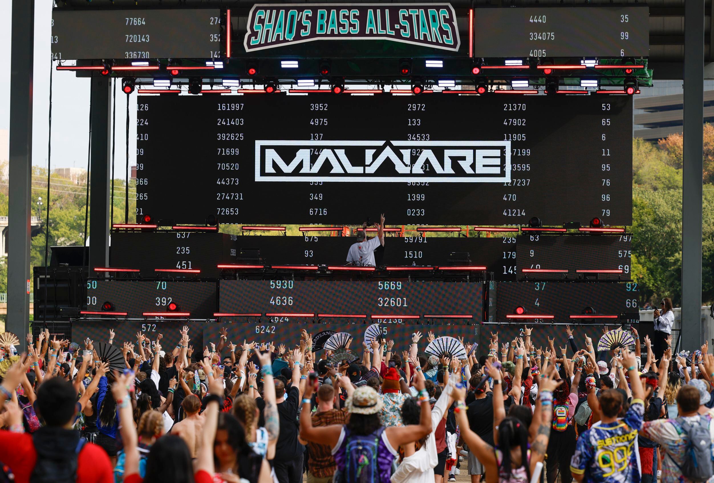MALWARE performs during the Shaq’s Bass All-Stars Festival, on Saturday, Sept. 16, 2023, in...