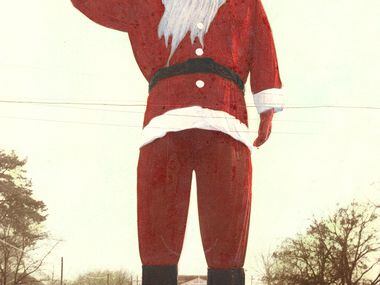 Before Big Tex became Big Tex, he was a giant Santa Claus in Kerens, Texas, in 1949. 