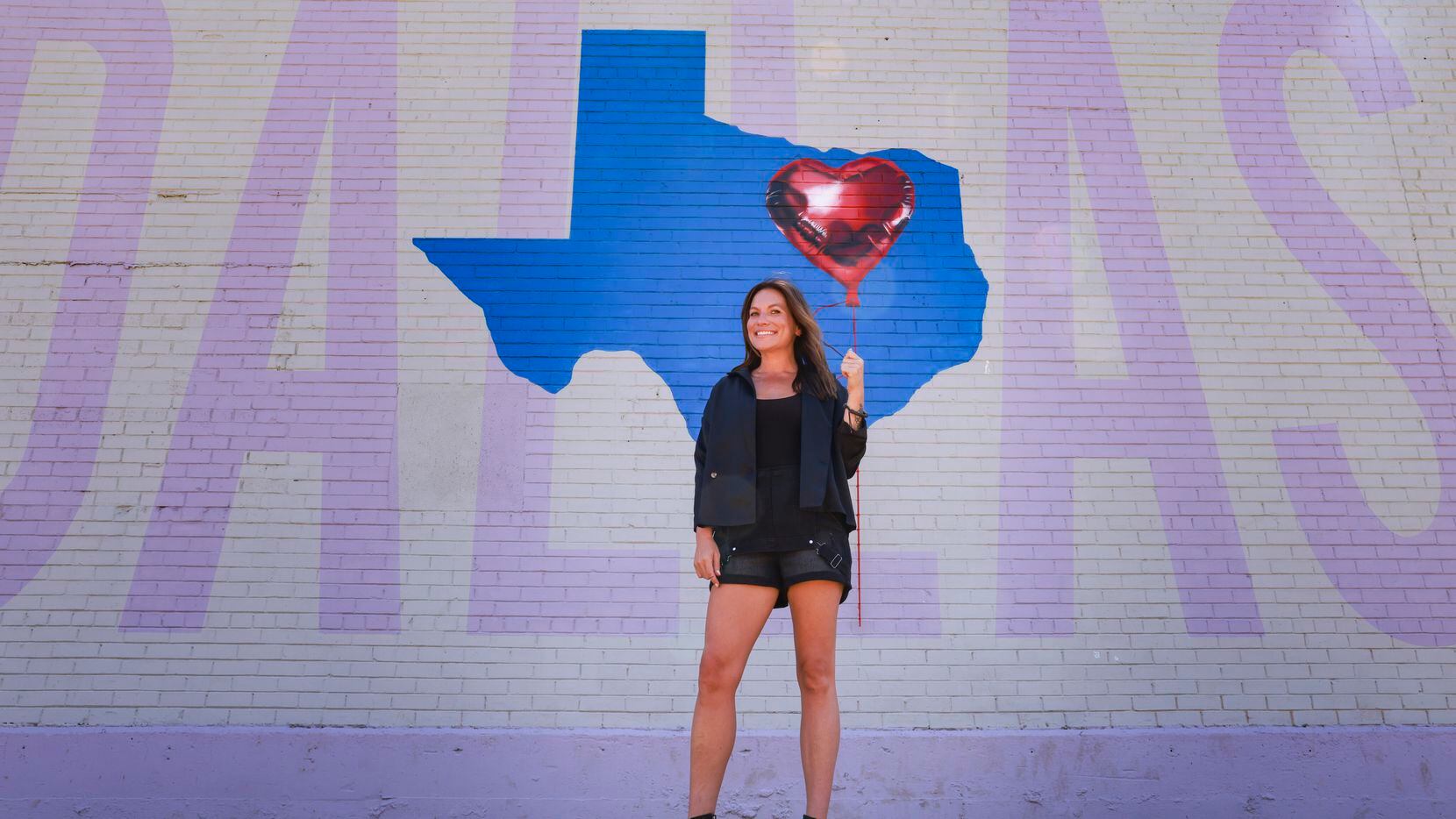 Lesli Marshall, shown at DD playground in her hometown of Dallas, is not only an artist but...