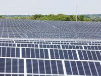 Solar panels at Lily Solar in Scurry, TX on Thursday, August 11, 2022.