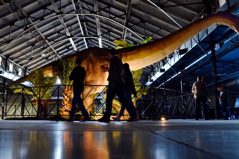 The dinosaur exhibit Jurassic Quest transforms into a drive-through experience at Fair Park.