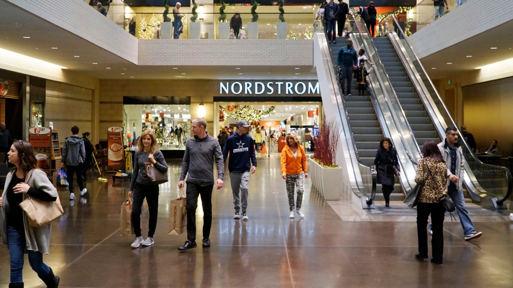 Black Friday shoppers roamed NorthPark Mall in Dallas on Friday.