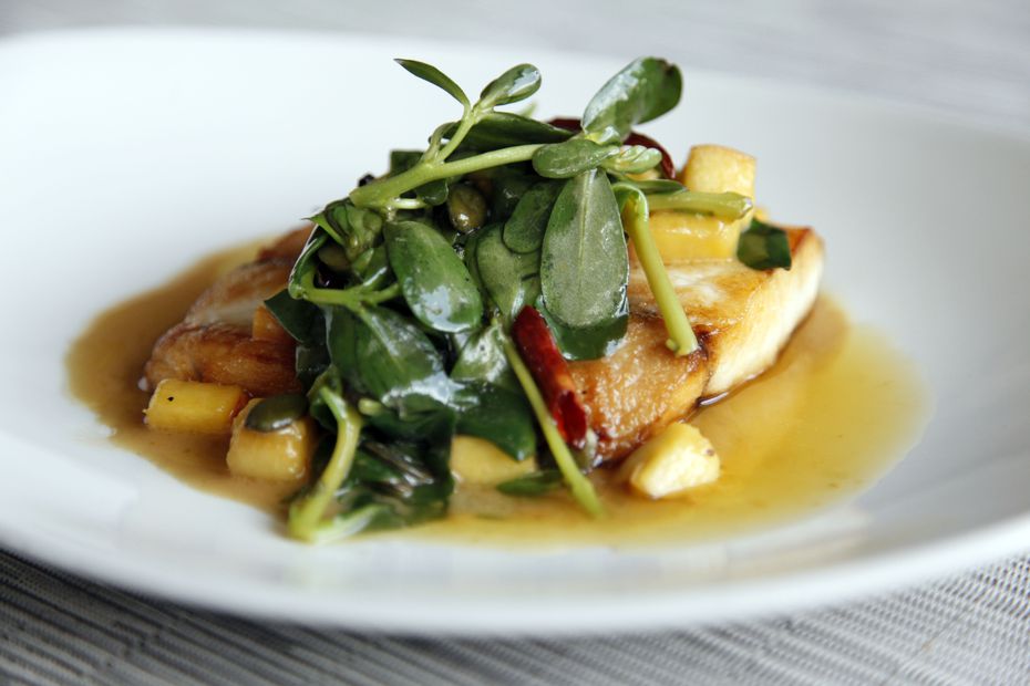Komali, which was later renamed Casa Komali, was an important fixture in the story of Modern Mexican food in Dallas. Here's the restaurant's Texas redfish dish (photographed in 2013) made with purslane, chile de arbol and Texas peaches.
