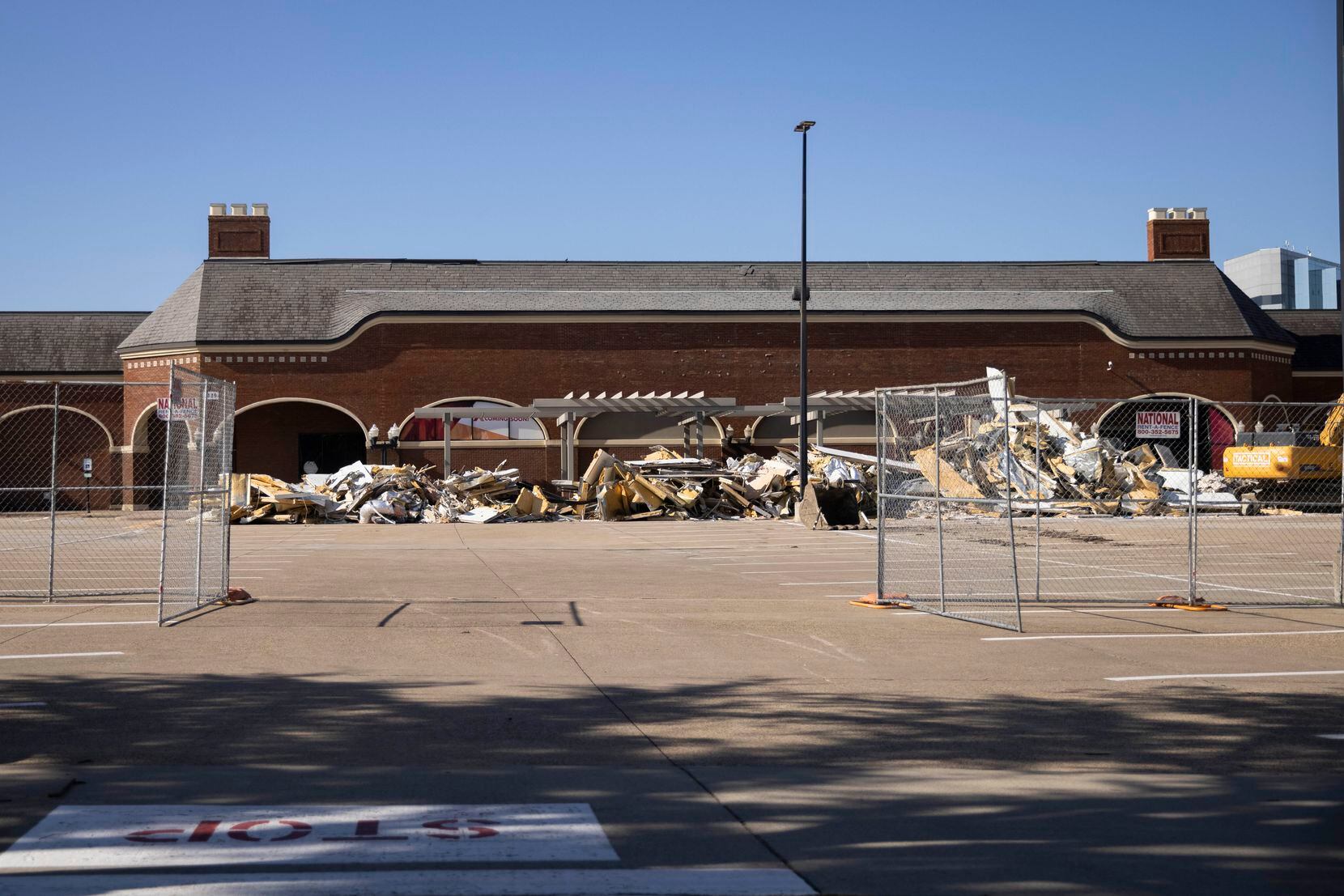 Construction has started on a former vacant Tom Thumb at Preston Park Village in Plano. 