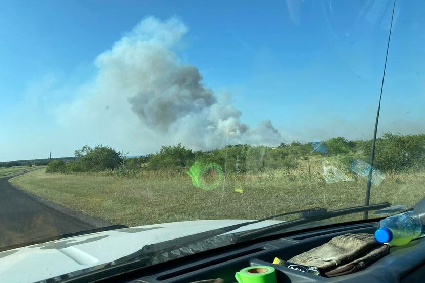 A large fire in Palo Pinto County engulfed more than 500 acres by Thursday.
