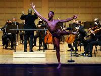Dallas Black Dance Theatre performs with the Dallas Symphony Orchestra at the Meyerson Symphony Center in 2020. The two local groups are among four awarded NEA grants Thursday.