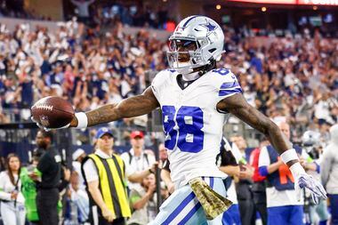 Dallas Cowboys wide receiver CeeDee Lamb (88) scores a touchdown during the first half of an...