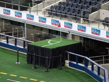 A field example is on display that shows where the FIFA field would have to be extended and...