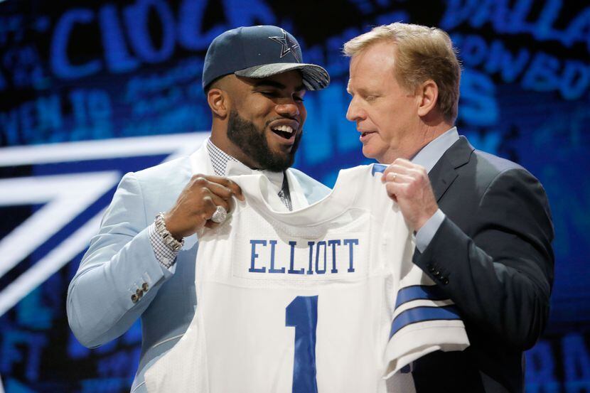 Ezekiel Elliot fue elegido por los Cowboys en el draft. Foto GETTY IMAGES
