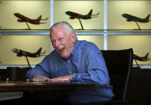  Herb Kelleher in 2008 laughs as he recalls many of the good times he has had at Southwest...