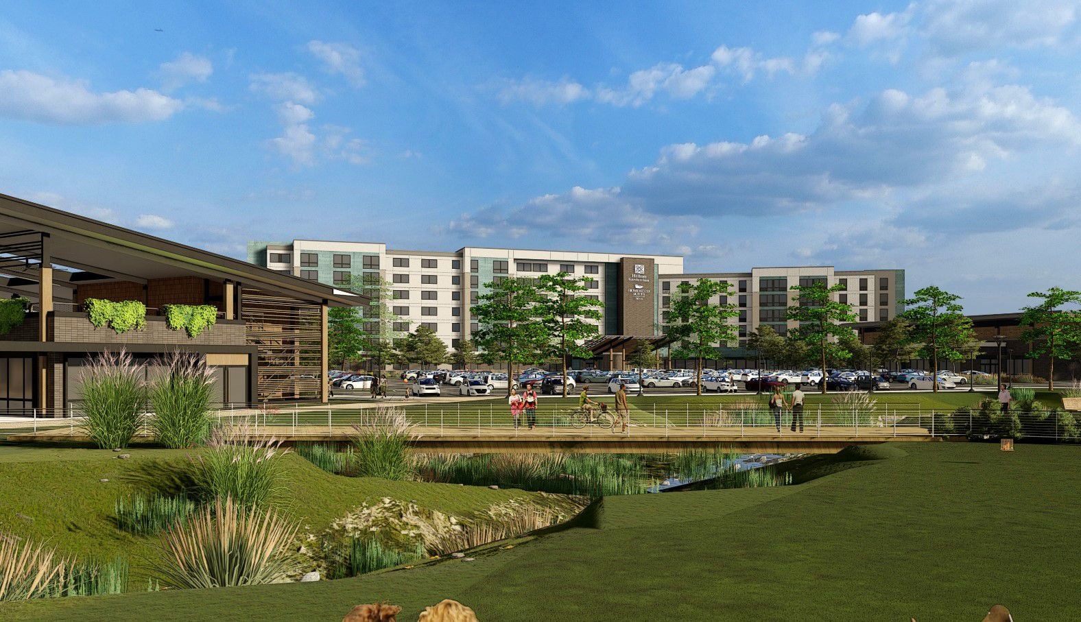 The new phase of EpicCentral's construction includes two new hotels.