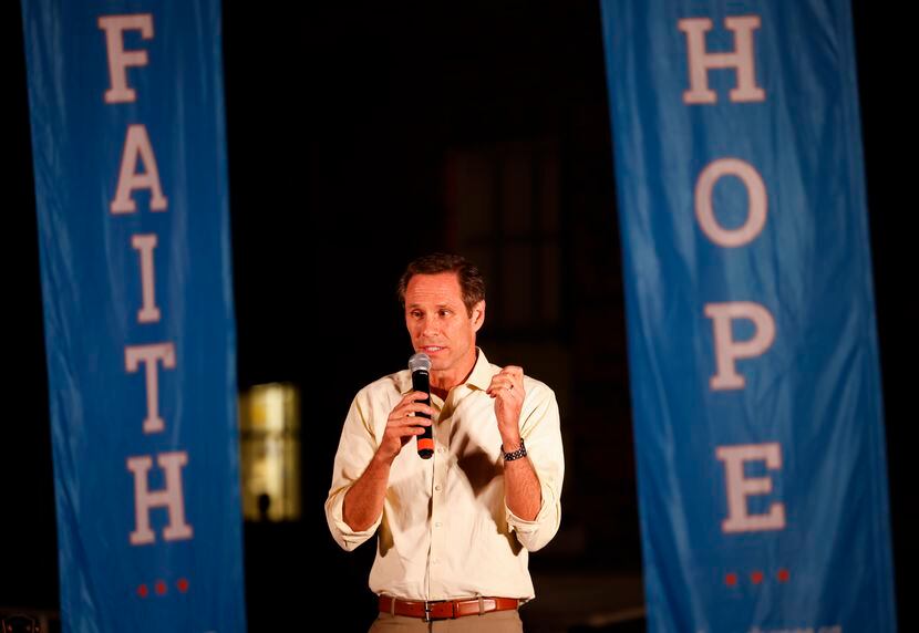 Texas State Senator, Nathan Johnson speaks during an event organized by Vote Common Good, an...