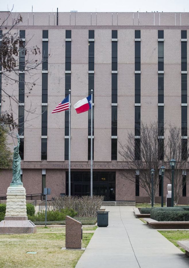 The John H. Reagan State Office Building near the Texas state capitol on Thursday, February 26, 2015 in Austin, Texas.   (Ashley Landis/The Dallas Morning News)